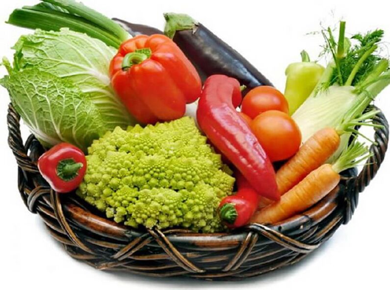 Sayur -sayuran di dalam bakul